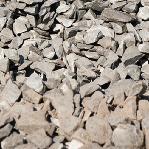 Gabionensteine auf einem Haufen