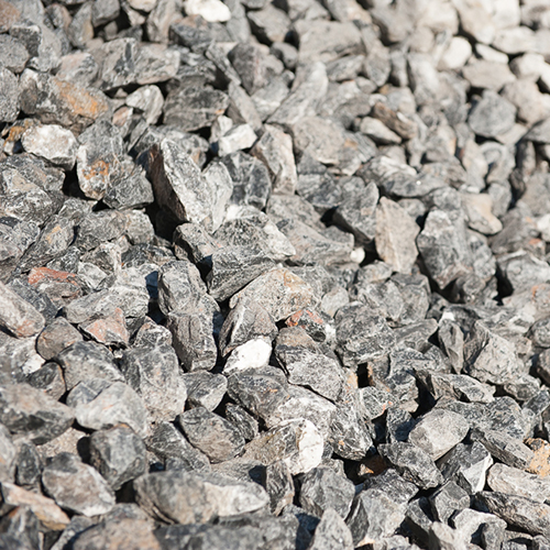 Zierkiese und Splitte im Detail